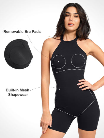 The Shapewear Romper Halter